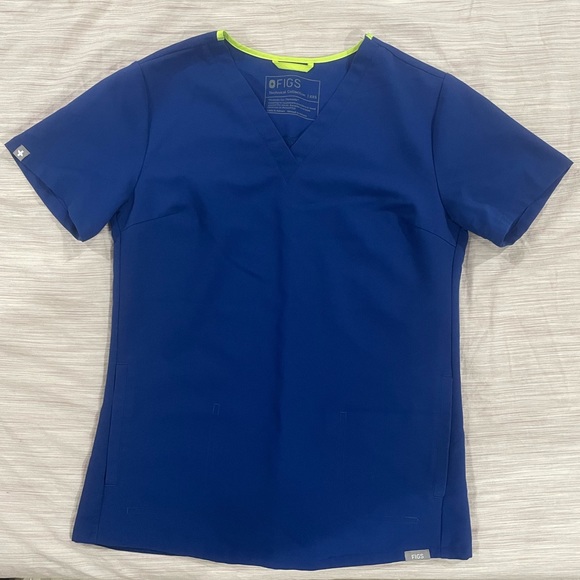 Figs Other Figs Electric Blue Scrub Top Poshmark